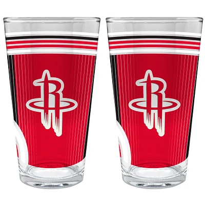 Houston Rockets Two-Piece 16oz. Pint Glass Set