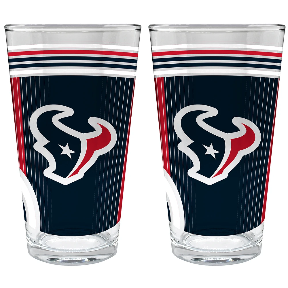 Houston Texans Two-Piece 16oz. Pint Glass Set