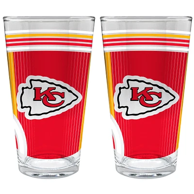 Kansas City Chiefs Two-Piece 16oz. Pint Glass Set