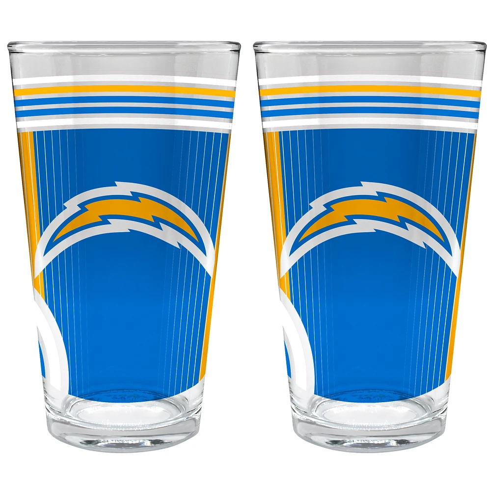 Los Angeles Chargers Two-Piece 16oz. Pint Glass Set