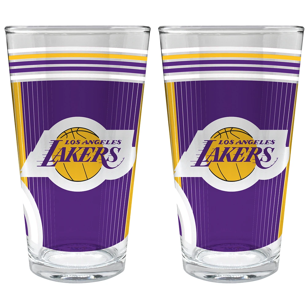 Los Angeles Lakers Two-Piece 16oz. Pint Glass Set