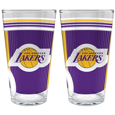 Los Angeles Lakers Two-Piece 16oz. Pint Glass Set