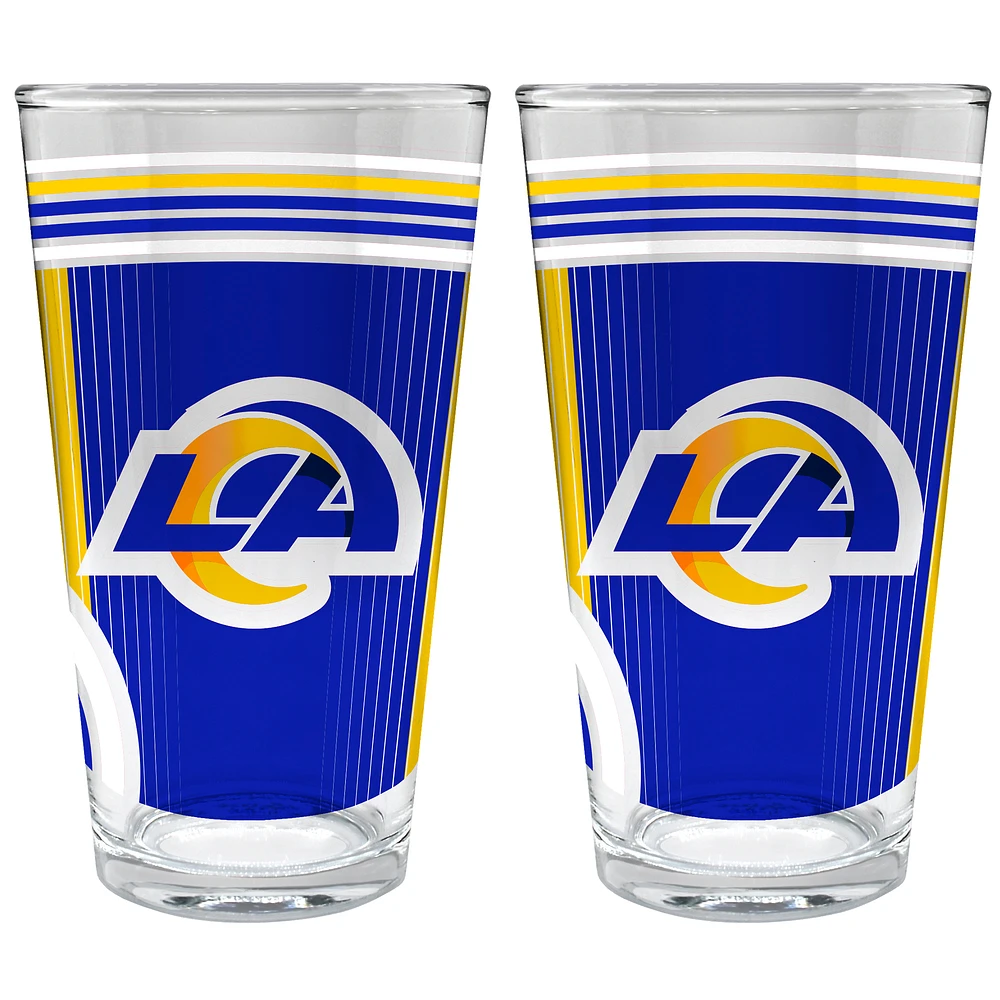 Los Angeles Rams Two-Piece 16oz. Pint Glass Set