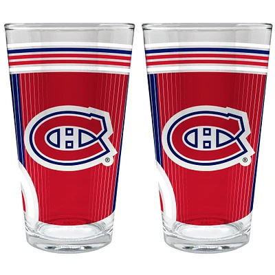Montreal Canadiens Two-Piece 16oz. Pint Glass Set