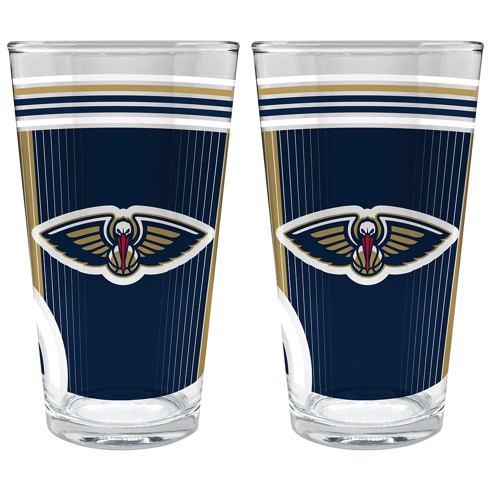 New Orleans Pelicans Two-Piece 16oz. Pint Glass Set