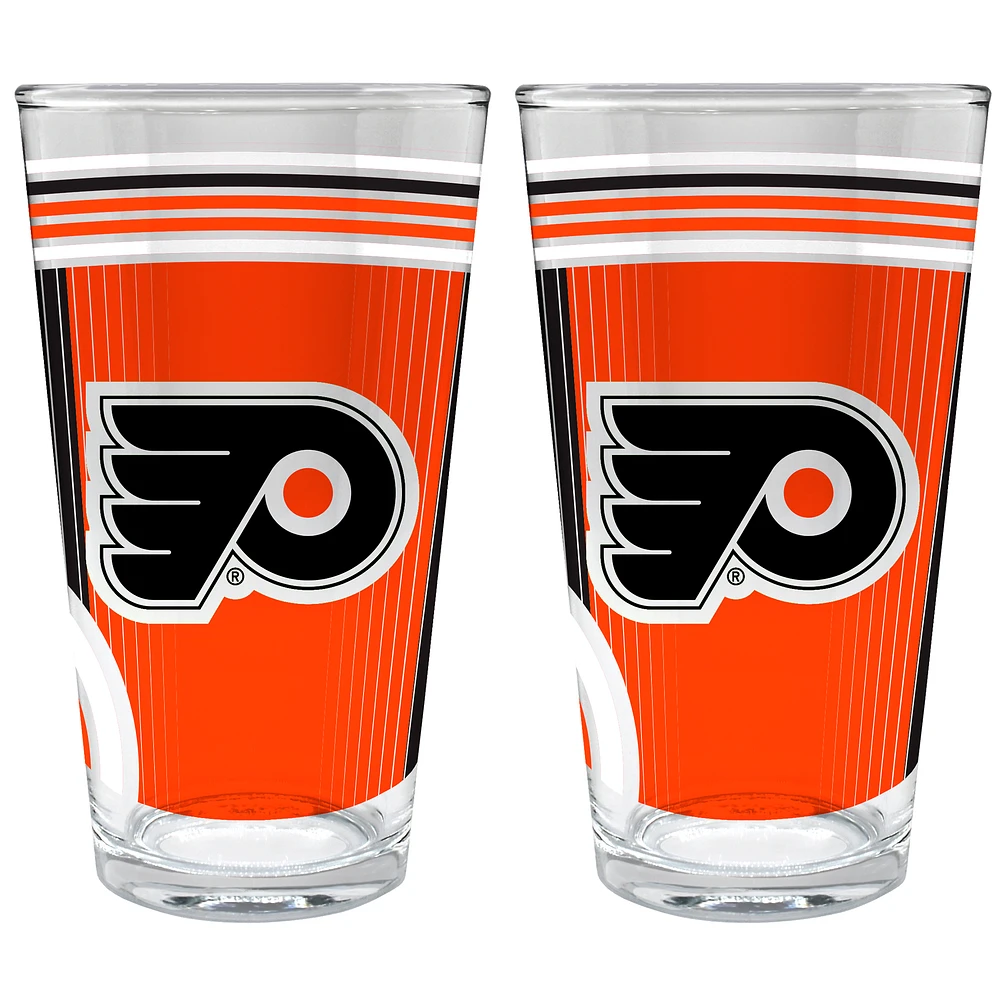 Philadelphia Flyers Two-Piece 16oz. Pint Glass Set