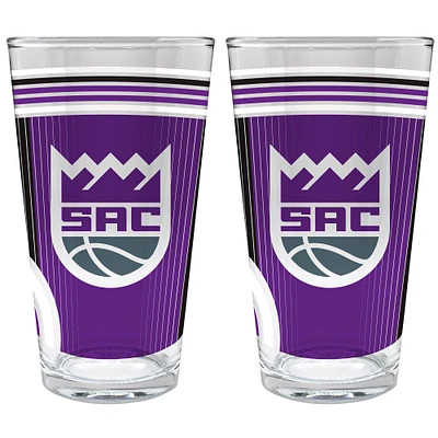 Sacramento Kings Two-Piece 16oz. Pint Glass Set