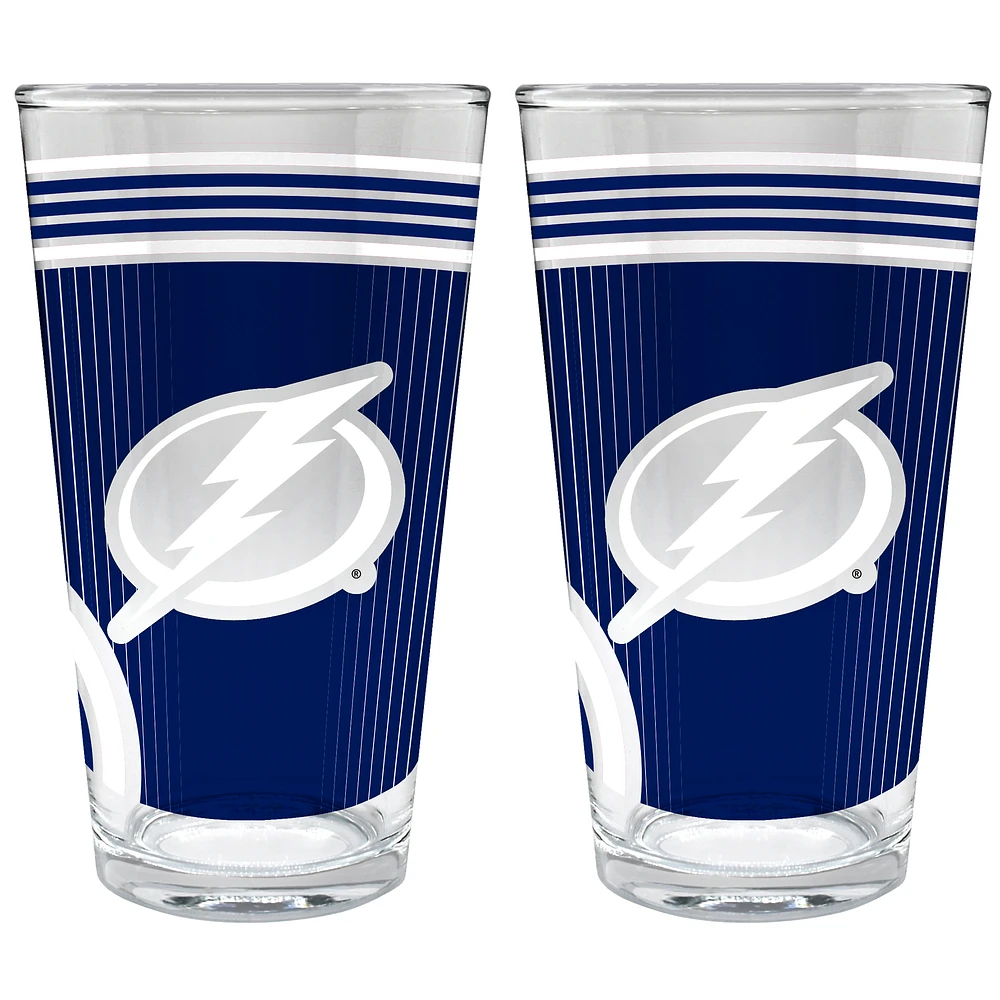 Tampa Bay Lightning Two-Piece 16oz. Pint Glass Set
