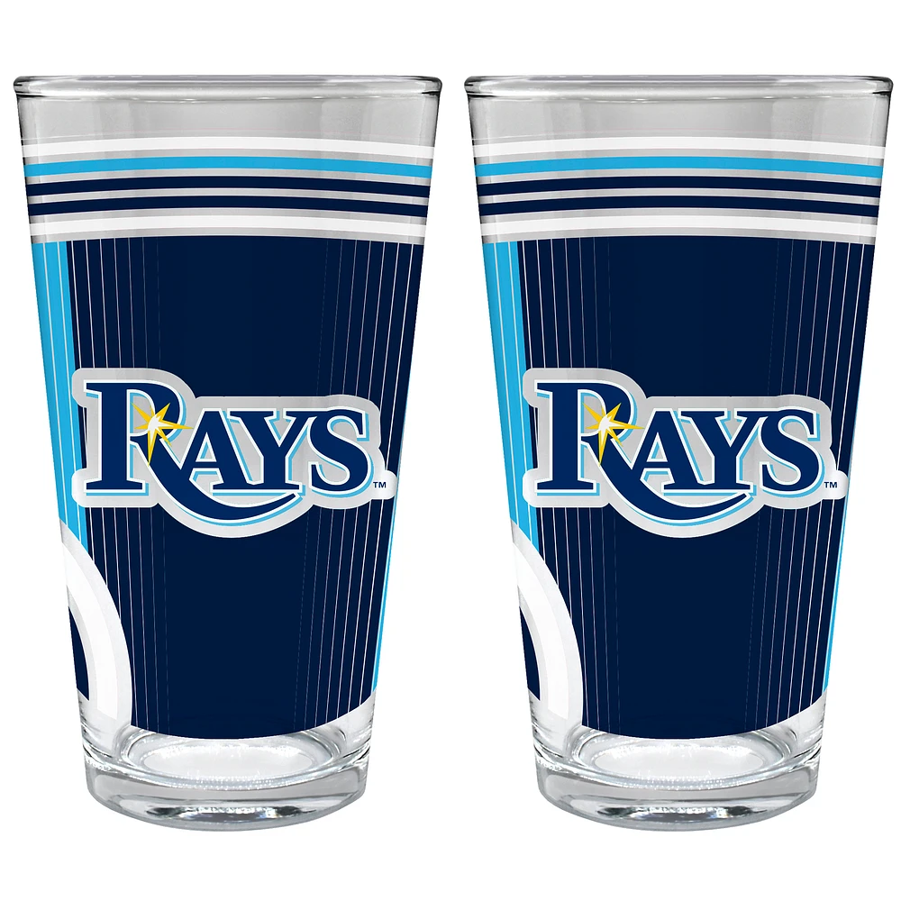 Tampa Bay Rays Two-Piece 16oz. Pint Glass Set