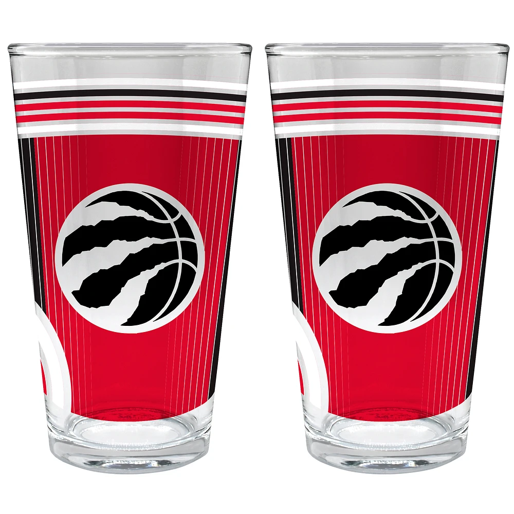 Toronto Raptors Two-Piece 16oz. Pint Glass Set
