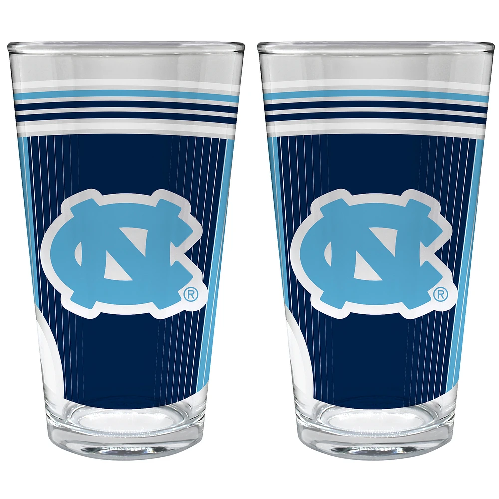North Carolina Tar Heels Two-Piece 16oz. Pint Glass Set
