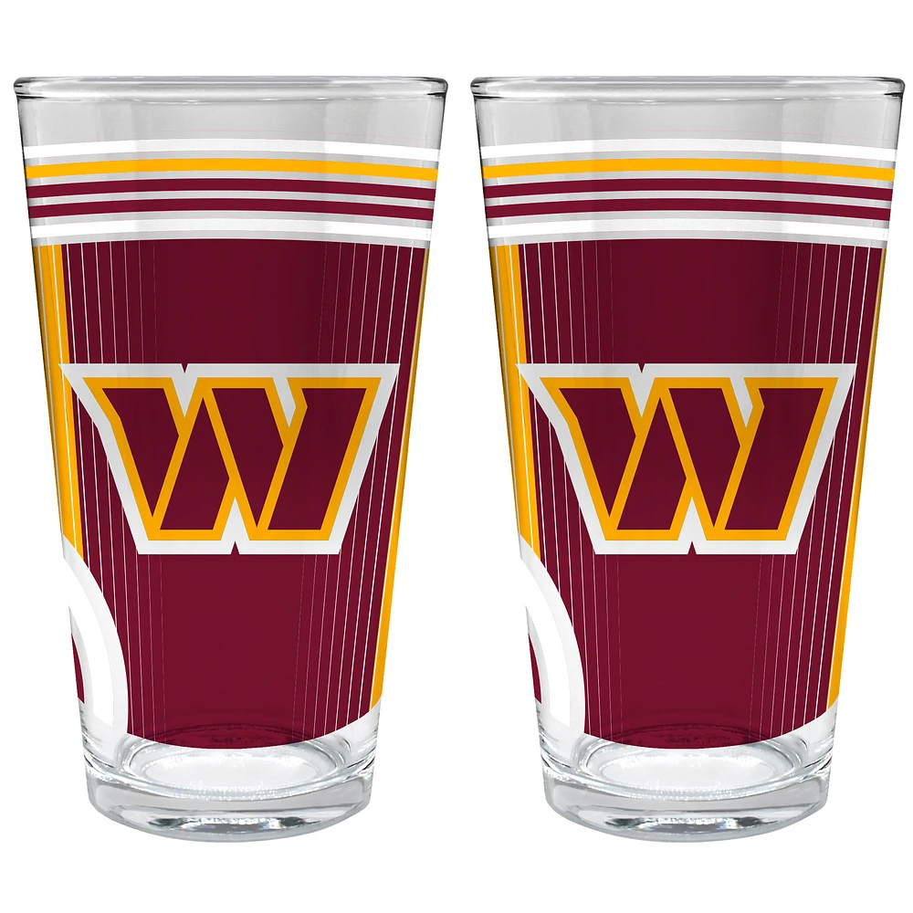 Washington Commanders Two-Piece 16oz. Pint Glass Set