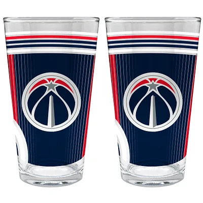 Washington Wizards Two-Piece 16oz. Pint Glass Set