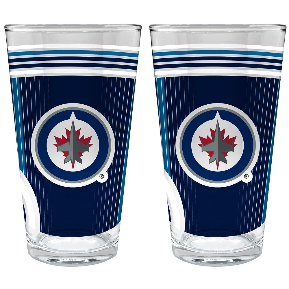 Winnipeg Jets Two-Piece 16oz. Pint Glass Set