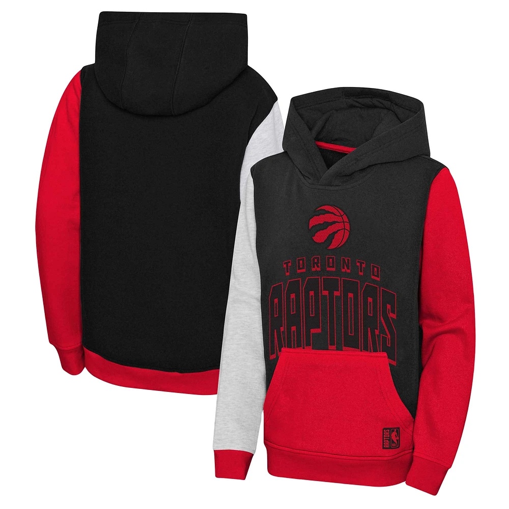 Youth Black Toronto Raptors Rim Shot Pullover Hoodie