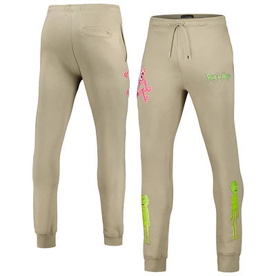 Men's Freeze Max Khaki Rick And Morty Electric Shock Jogger Pants