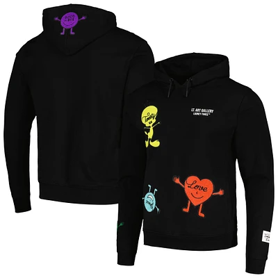 Unisex Freeze Max Black Looney Tunes Positive Energy Pullover Hoodie