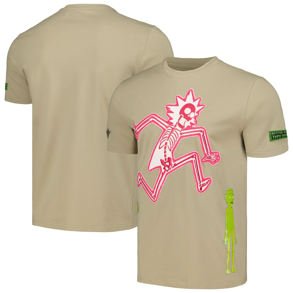Unisex Freeze Max Khaki Rick And Morty Electric Shock T-Shirt