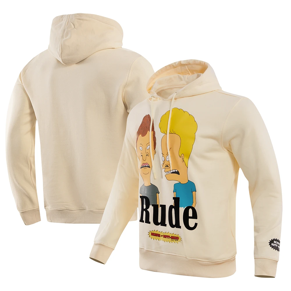 Unisex Freeze Max Cream Beavis and Butt-Head Rude Pullover Hoodie