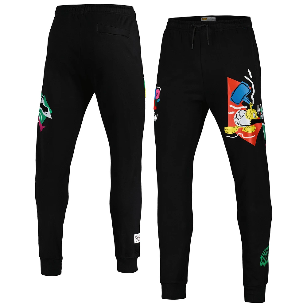 Men's Freeze Max Black Looney Tunes Bad Tweety Jogger Pants