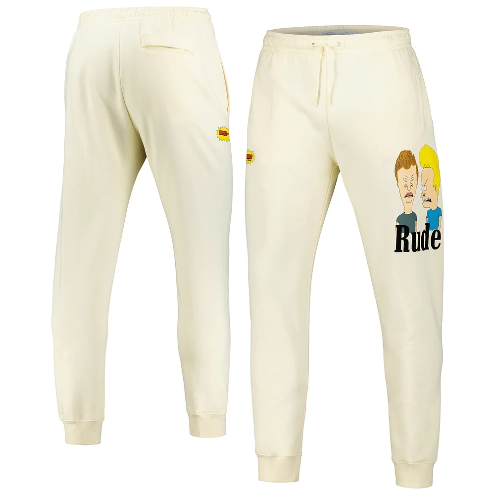 Men's Freeze Max Cream Beavis and Butt-Head Rude Jogger Pants