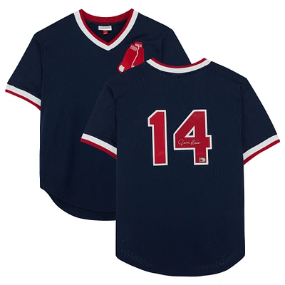 Jim Rice Boston Red Sox Autographed Blue 1989 Mitchell & Ness Authentic Batting Practice Jersey