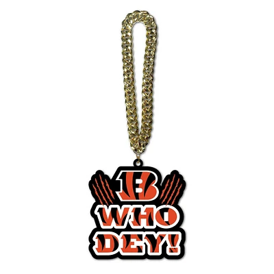 MOJO Cincinnati Bengals Slogan Fan Chain Necklace