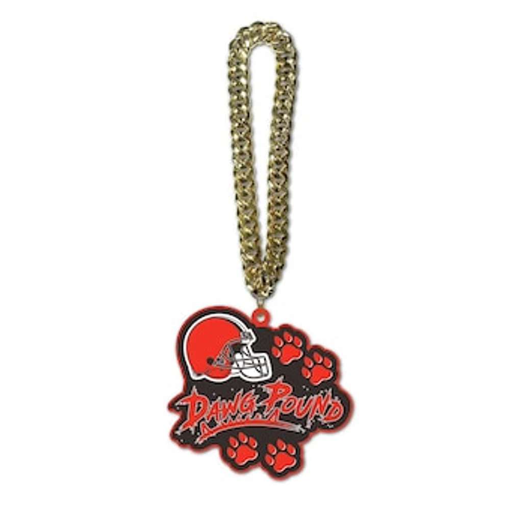 MOJO Cleveland Browns Slogan Fan Chain Necklace
