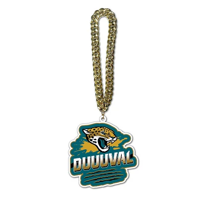 MOJO Jacksonville Jaguars Slogan Fan Chain Necklace