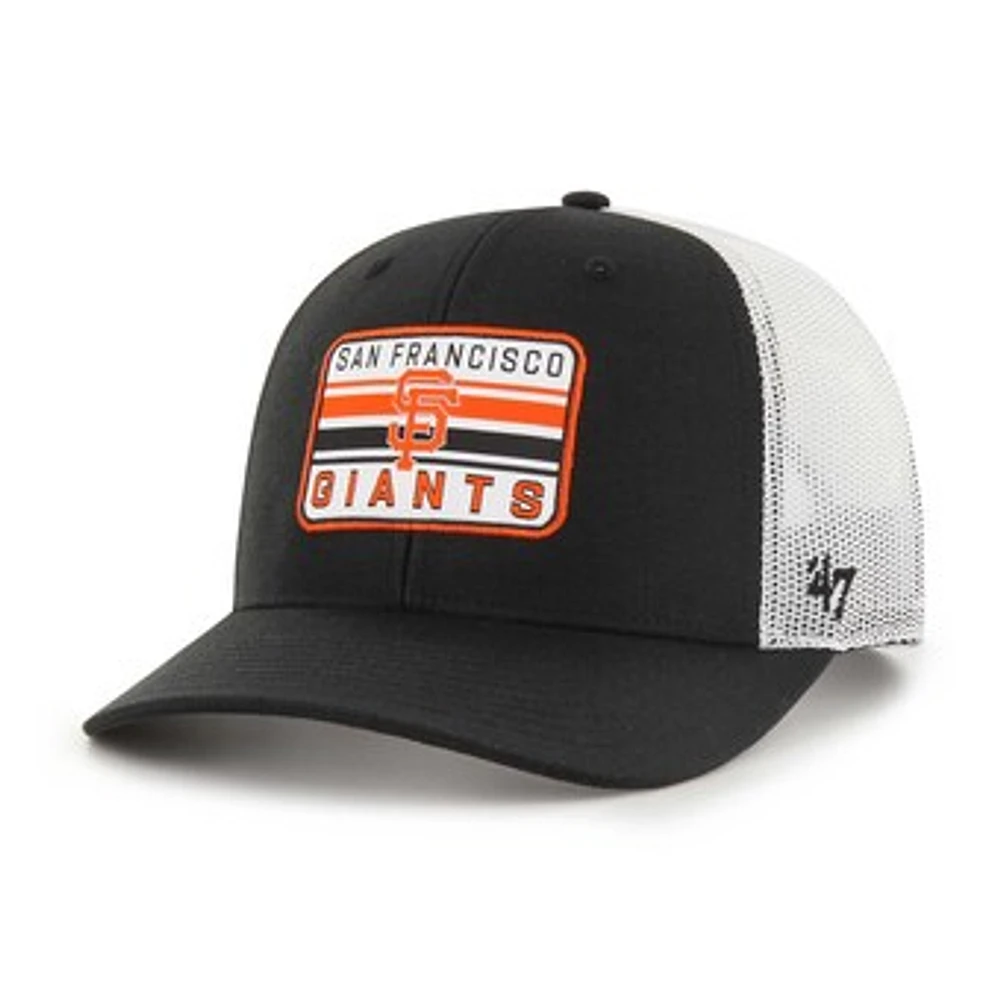 Men's '47 Black San Francisco Giants Drifter Trucker Adjustable Hat