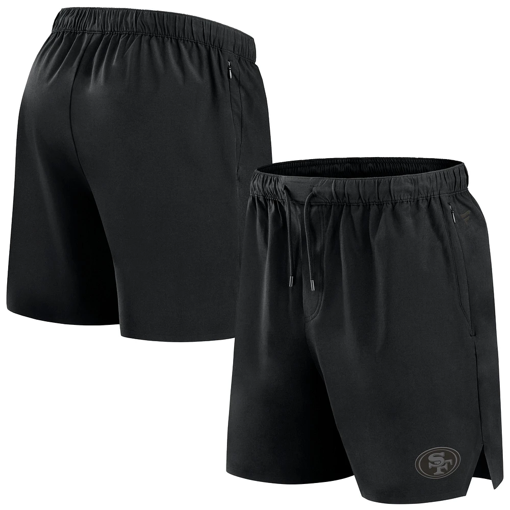 Men's Fanatics Black San Francisco 49ers Front Office Micro Tonal Shorts