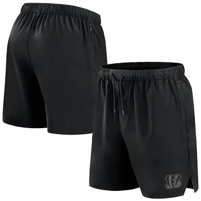Men's Fanatics Black Cincinnati Bengals Front Office Micro Tonal Shorts
