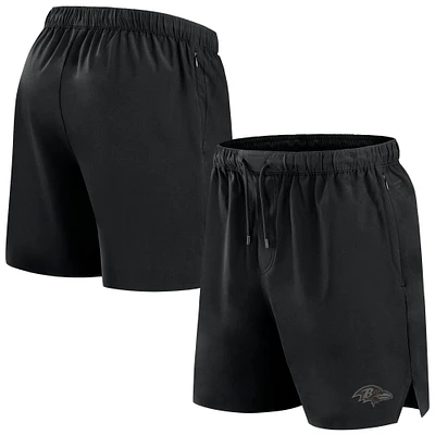 Men's Fanatics Black Baltimore Ravens Front Office Micro Tonal Shorts
