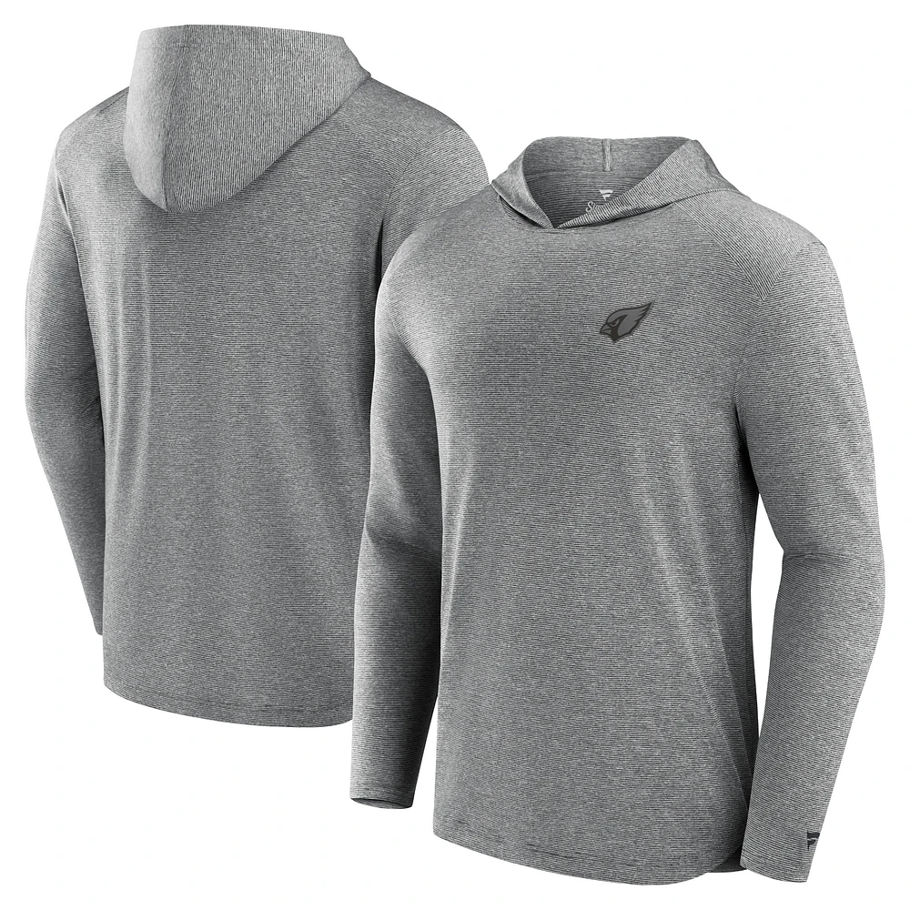 Men's Fanatics Gray Arizona Cardinals Front Office Tech Lightweight Hoodie T-Shirt