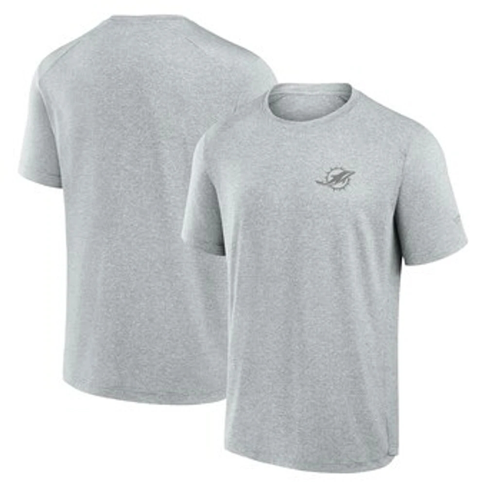 Men's Fanatics Gray Miami Dolphins Front Office Tech T-Shirt