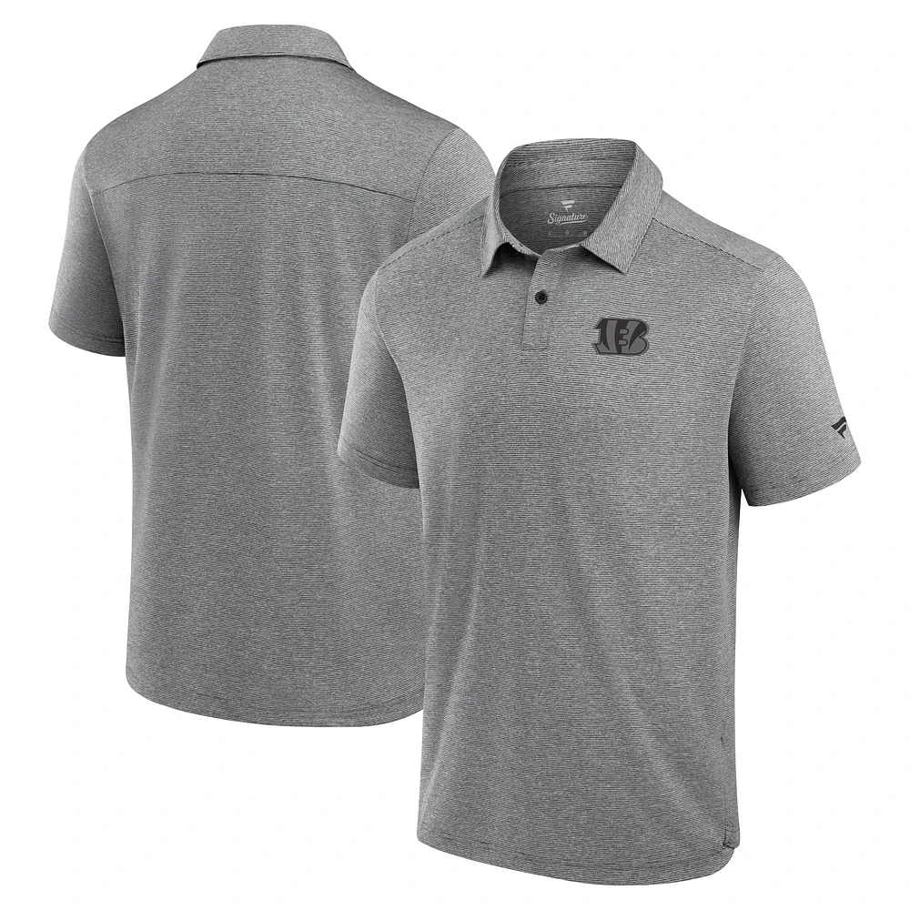 Men's Fanatics Black Cincinnati Bengals Front Office Tech Polo