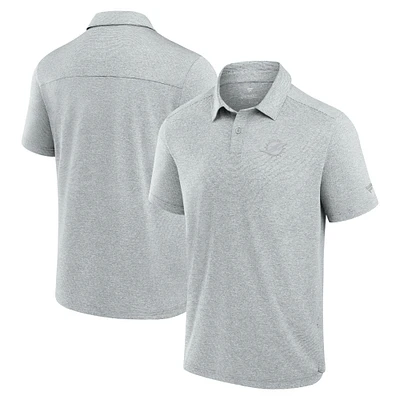 Men's Fanatics Gray Miami Dolphins Front Office Tech Polo