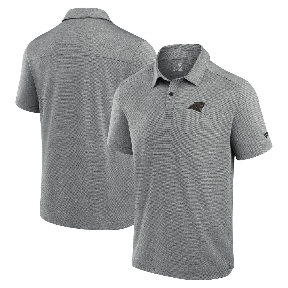 Men's Fanatics Black Carolina Panthers Front Office Tech Polo