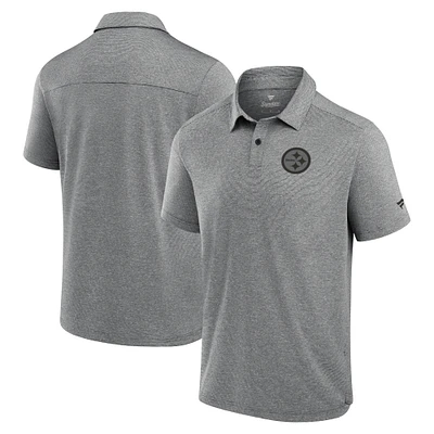 Men's Fanatics Black Pittsburgh Steelers Front Office Tech Polo