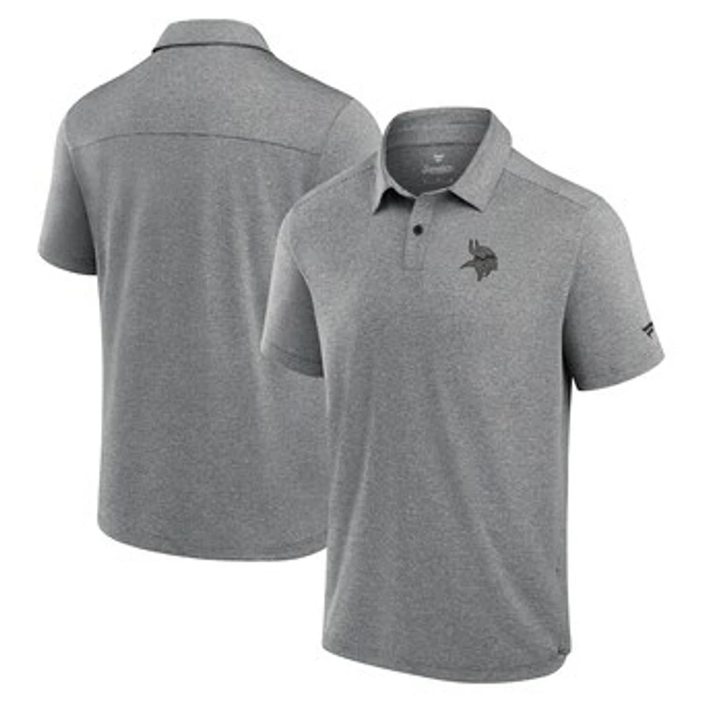 Men's Fanatics Black Minnesota Vikings Front Office Tech Polo