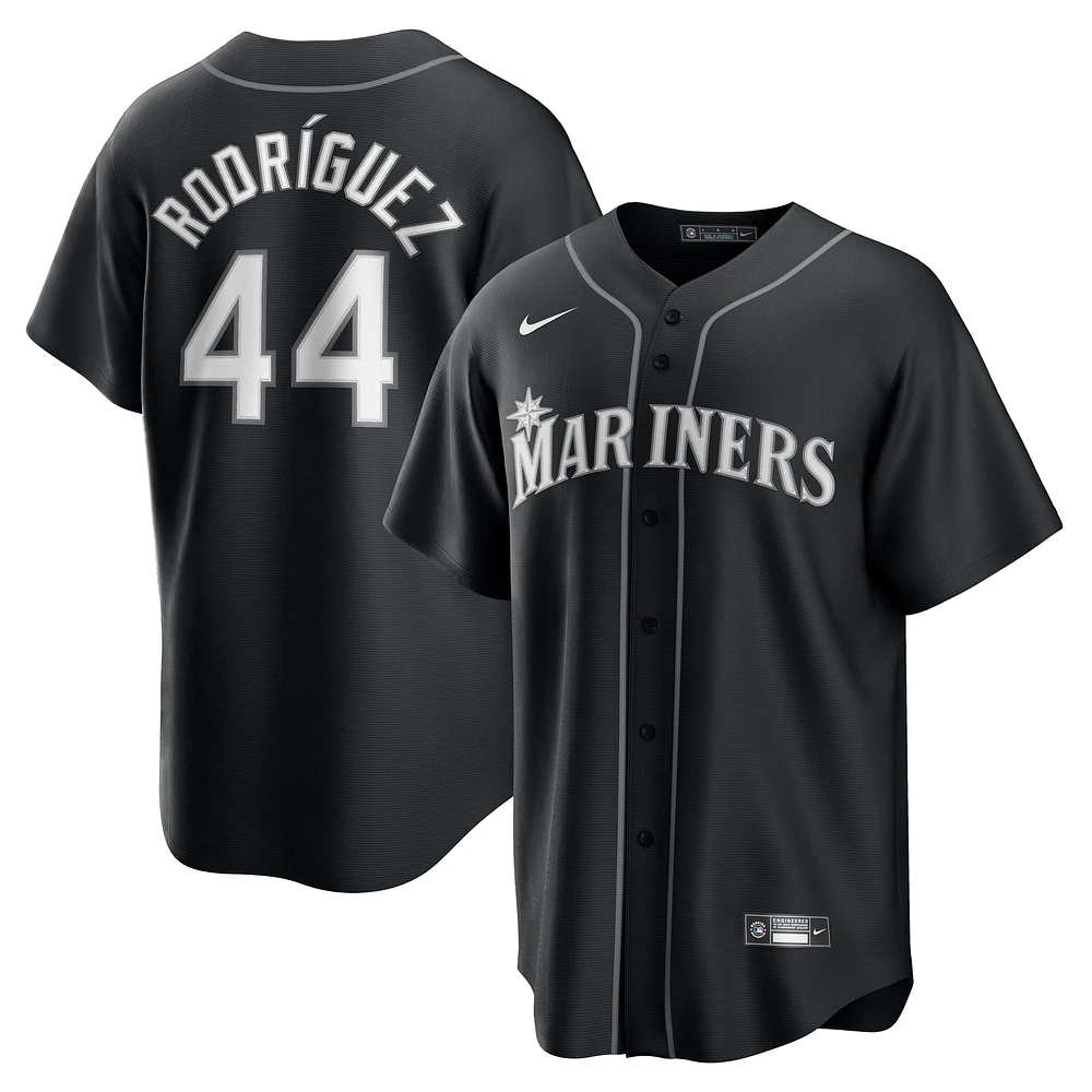 Men's Nike Julio Rodríguez Black Seattle Mariners Replica Player Jersey