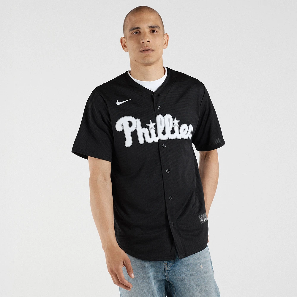 Men's Nike Bryce Harper Black Philadelphia Phillies Replica Player Jersey
