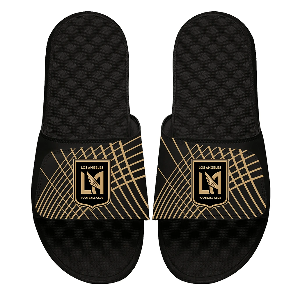 Youth ISlide Black LAFC Lines Slide Sandals