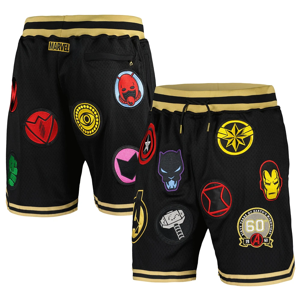 Men's Black The Avengers 60th Anniversary Basketball Shorts