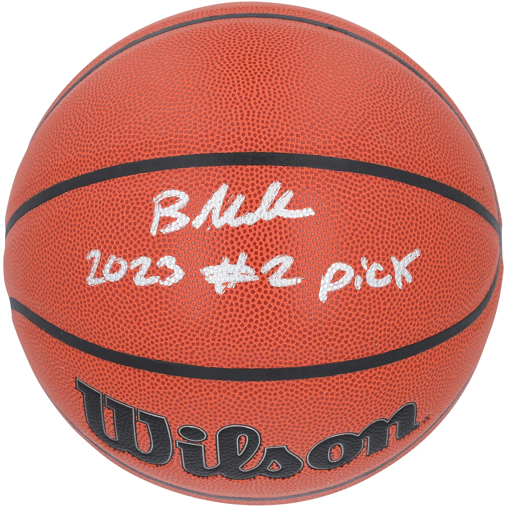 Brandon Miller Charlotte Hornets Autographed Wilson Authentic Series Indoor/Outdoor Basketball with "2023 #2 Pick" Inscription