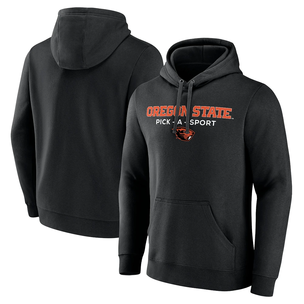 Men's Black Oregon State Beavers Authentic Pick-A-Sport Pullover Hoodie