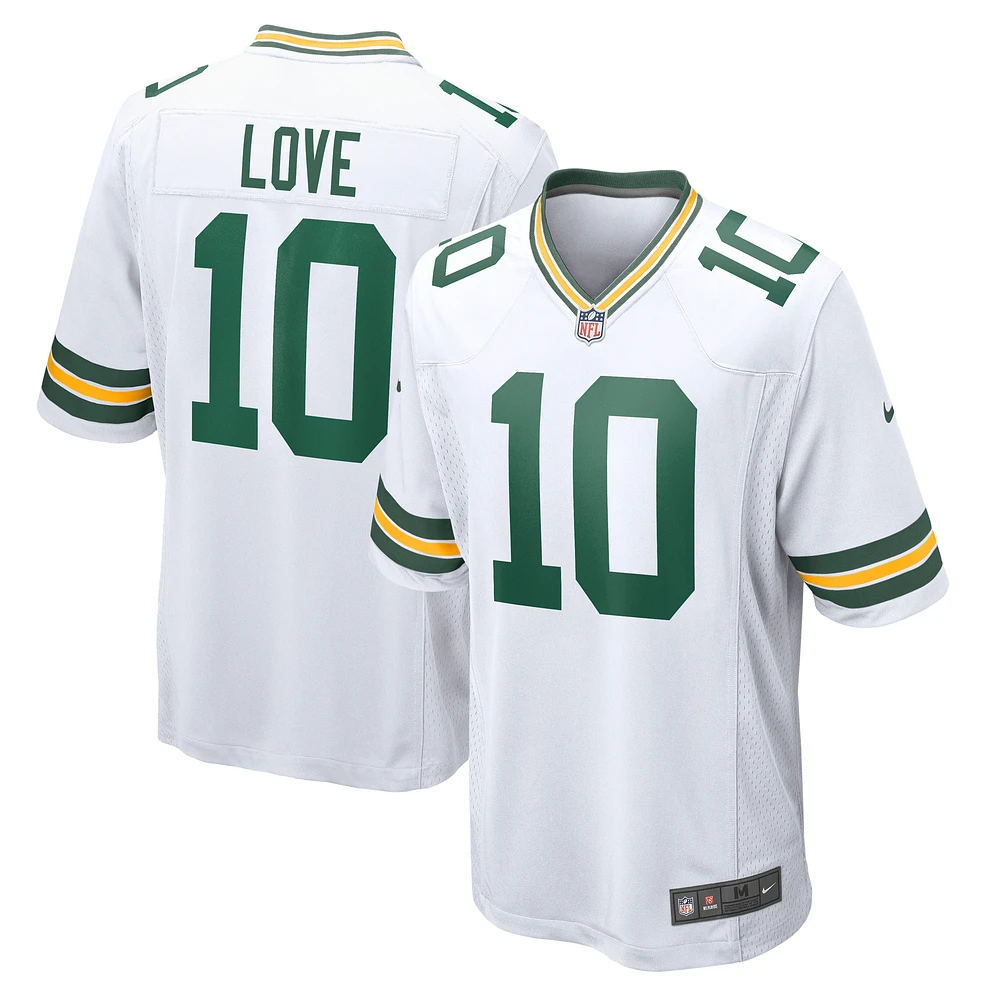 Men's Nike Jordan Love White Green Bay Packers Game Jersey