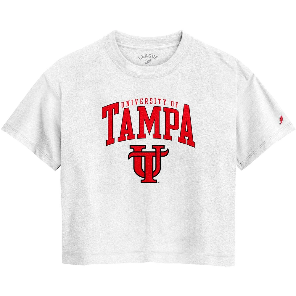Women's League Collegiate Wear White Tampa Spartans Intramural Midi Tri-Blend T-Shirt