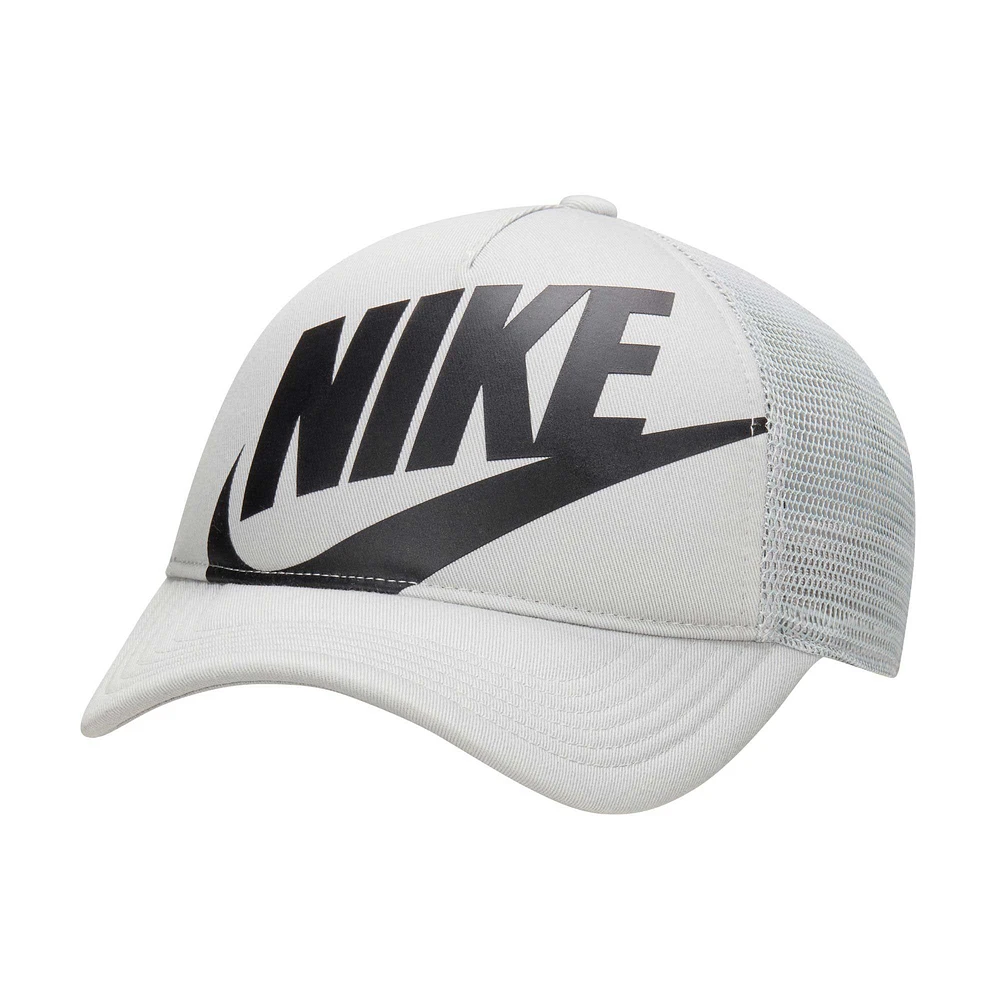 Youth Nike White Rise Adjustable Trucker Hat