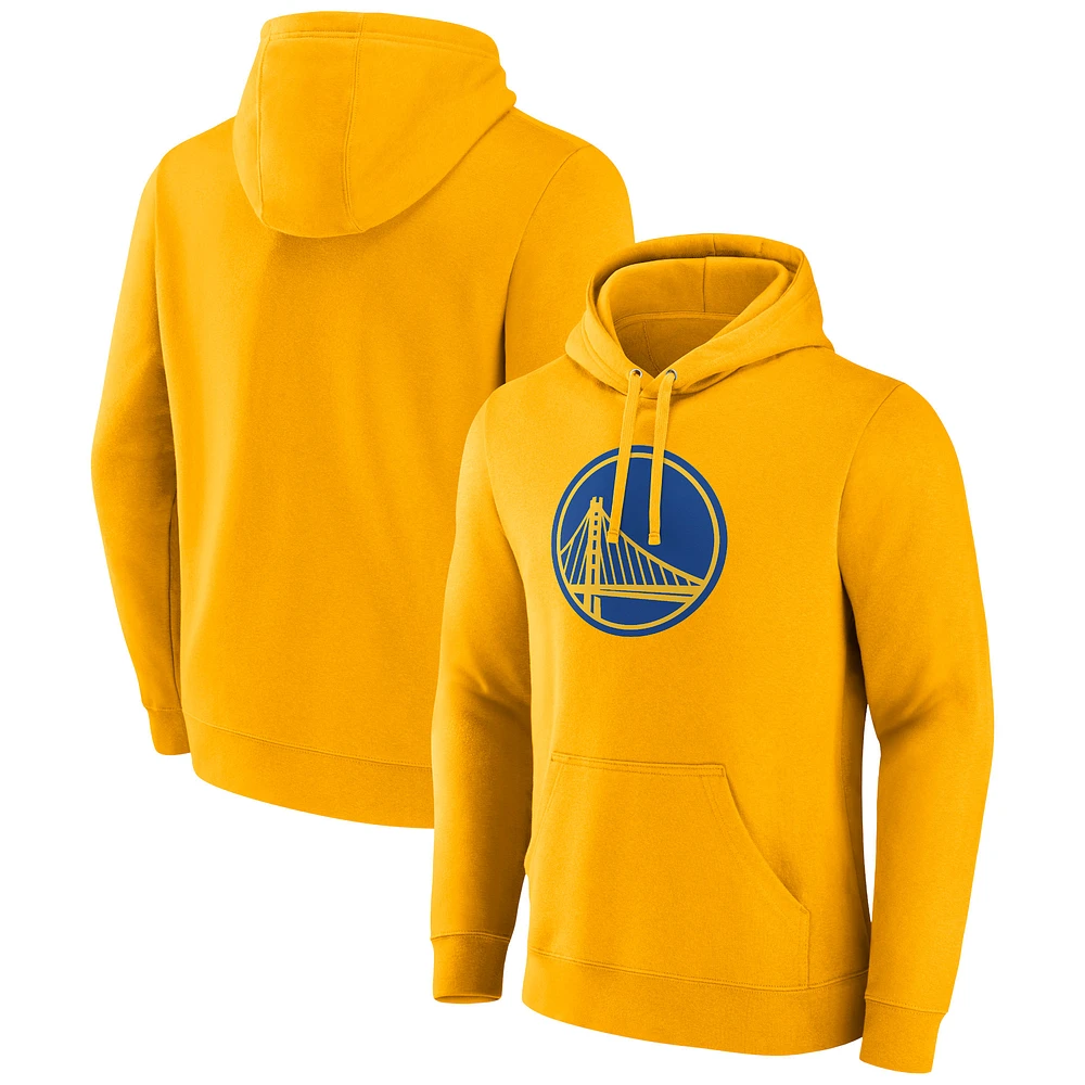 Men's Fanatics Gold Golden State Warriors Primary Logo Pullover Hoodie